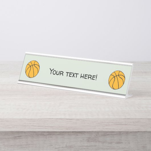 バスケットボール デスクネームプレート (正面)