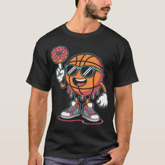 バスケットボール ドーナツ アイスクリーム Tシャツ