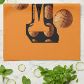 バスケットボール ナンバーワン キッチンタオル (折り畳み)