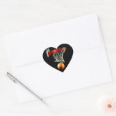 バスケットボール ハートシール (封筒)