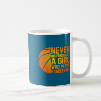 バスケットボール バスケットをする女の子をナメないで コーヒーマグカップ