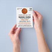 バスケットボール,バスケットボールのトレーニングコース チラシ (手)