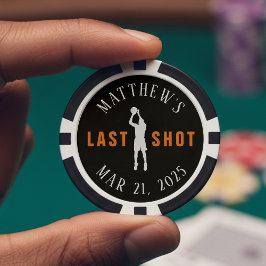 バスケットボール・バチェラー・パーティー最後のショット ポーカーチップ