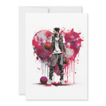 バスケットボール バレンタイン カード