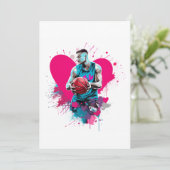 バスケットボール バレンタイン カード (スタンド正面)