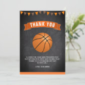 バスケットボール バースデーパーティ サンキューカード (スタンド正面)