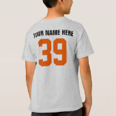 バスケットボール（パーソナライズ可能） Tシャツ (裏面)