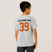 バスケットボール（パーソナライズ可能） Tシャツ (裏面フル)