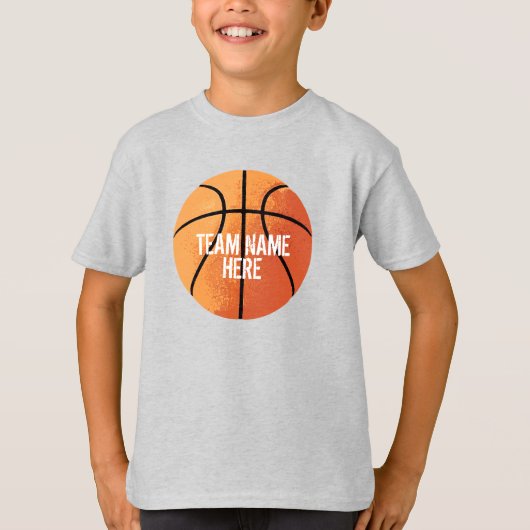 バスケットボール（パーソナライズ可能） Tシャツ (正面)