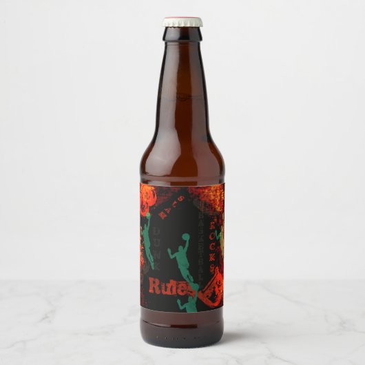 バスケットボール ビールラベル (正面)