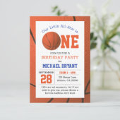 バスケットボール ファースト バースデー 招待状 (スタンド正面)