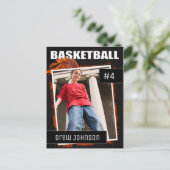 バスケットボール・フォト・スポーツ・トレーディング・カード ポストカード (スタンド正面)