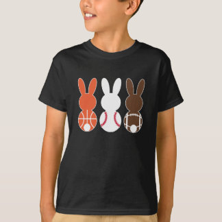 バスケットボール・フットボール・スポーツ・バニー Tシャツ