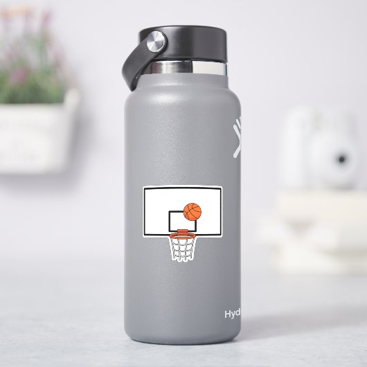 バスケットボール+フープ シール (HydroFlask)