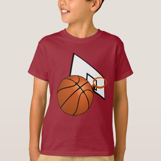 バスケットボール+フープ Tシャツ (正面)