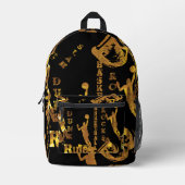 バスケットボール プリントバックパック (正面)