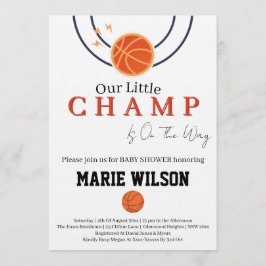 バスケットボール ベイビーシャワー スポーツ ガール ボーイ 景品 招待状