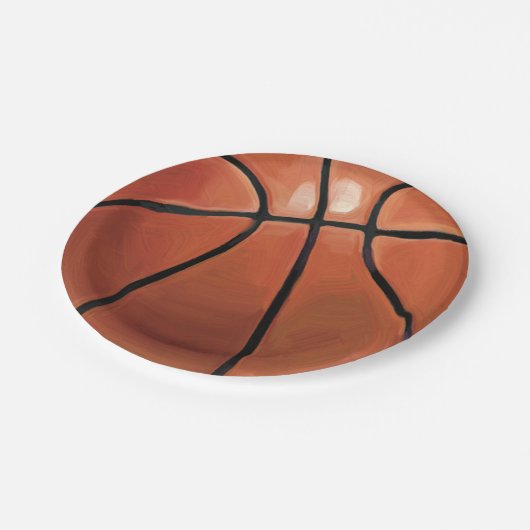 バスケットボール ペーパープレート (アングル)