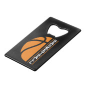 バスケットボール – ボールはライフ クレジットカード栓抜き (裏面アングル)