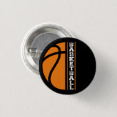 バスケットボール – ボールはライフ 缶バッジ (正面&裏面)
