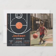 バスケットボール ボール スポーツ 誕生日 フォト 招待