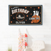 バスケットボール ボール スポーツ 誕生日 フォト 背景 横断幕 (インサイチュ)