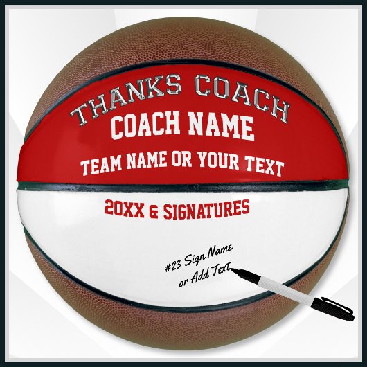 バスケットボール ボール 選手のサイン用空白エリア