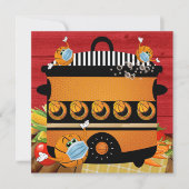 バスケットボール – ポット運 – ギャザリング招待状 招待状 (正面)