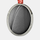 バスケットボール メタルオーナメント (左)