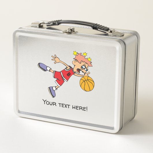 バスケットボール メタルランチボックス (正面)