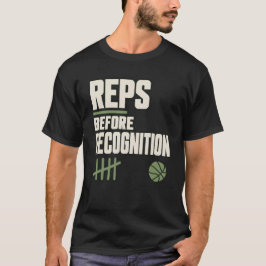 バスケットボール モチベーション 認識より練習 Tシャツ