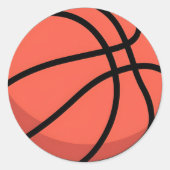 バスケットボール ラウンドシール (正面)