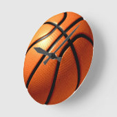 バスケットボール ラウンド壁時計 (傾斜)