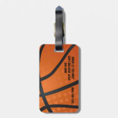 バスケットボール ラゲッジタグ (裏面縦)