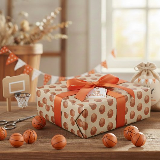 バスケットボール ラッピングペーパー