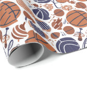 バスケットボール ラッピングペーパー (ロールコーナー)