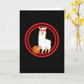 バスケットボール ラマ カード (黄色い花)