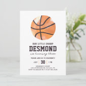 バスケットボール リトル チャンピオン 誕生日 招待状 (スタンド正面)