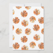 バスケットボール リトル チャンピオン 誕生日 招待状 (裏面)