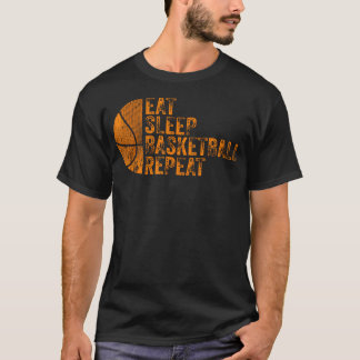 バスケットボール リピート レトロ ヴィンテージ Tシャツ