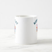 バスケットボール レインボー ペイント ドリップ スポーツ グラフィック コーヒーマグカップ (中央)