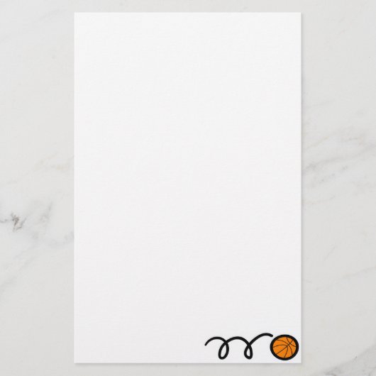 バスケットボール 便箋 (正面)