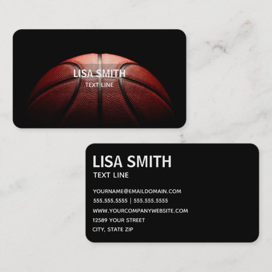 バスケットボール 名刺 (正面/裏面)