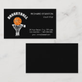 バスケットボール 名刺 (正面/裏面)