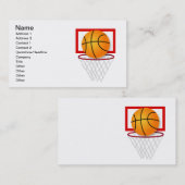 バスケットボール 名刺 (正面/裏面)