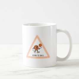 バスケットボール 楽しい かわいい デザイン コーヒーマグカップ