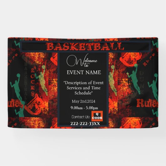 バスケットボール 横断幕 (横)