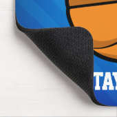 バスケットボール;王室の青いストライプ マウスパッド (コーナー)