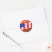 バスケットボール(米国) ラウンドシール (封筒)