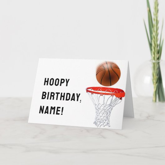 バスケットボール 誕生日おめでとう カード (正面)